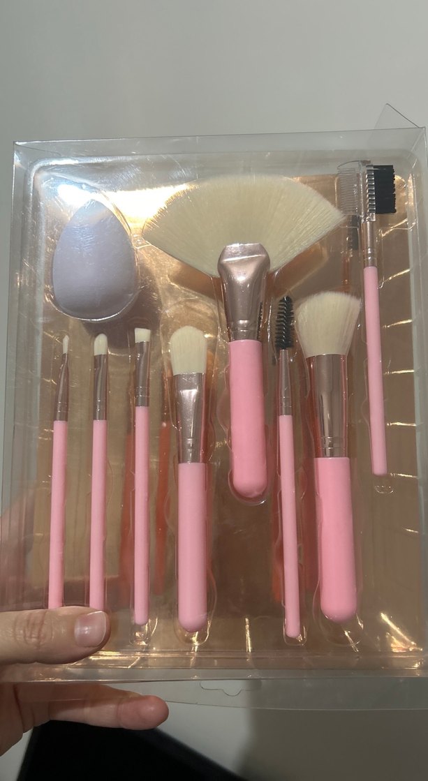 Pembe Makyaj Fırçaları Seti - Görsel 2