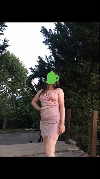 Pembe Kısa Abiye