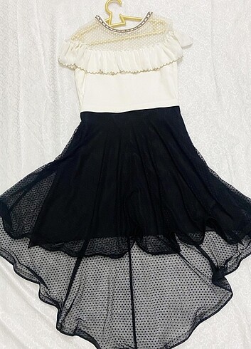 Arkası uzun elbise  (40/42 beden uyumlu )  - Görsel 2