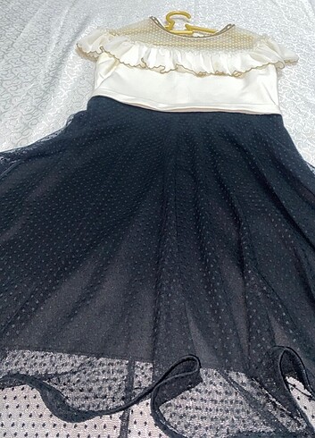 Arkası uzun elbise  (40/42 beden uyumlu )  - Görsel 4