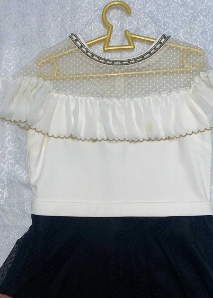 Arkası uzun elbise  (40/42 beden uyumlu )  - Görsel 3