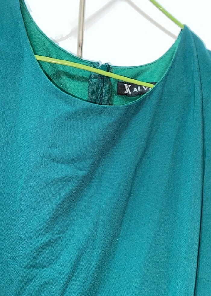 Alvina yeşil elbise  - Görsel 3