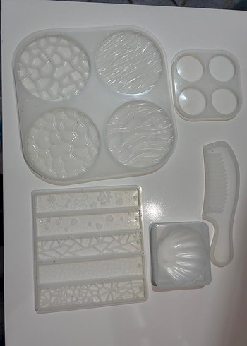 epoksi kalıbı tarak istiridye magnet bardak altlığı kitap ayrac