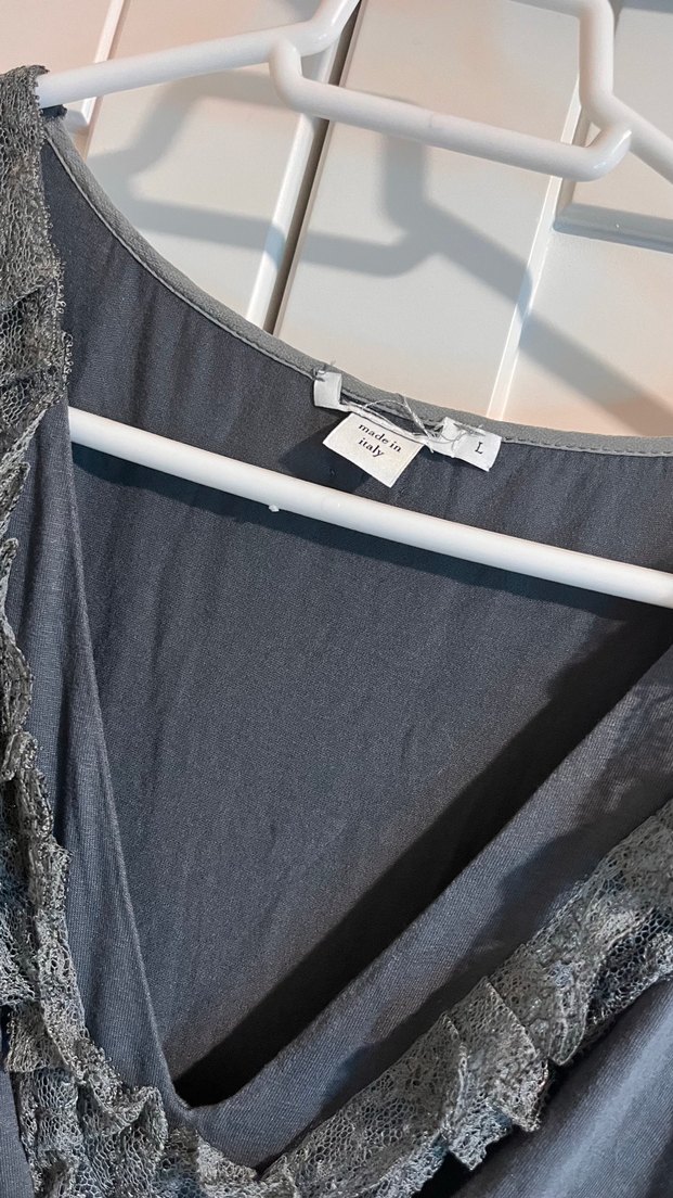 Gri Kolsuz Salaş Hamile Elbise - Görsel 2