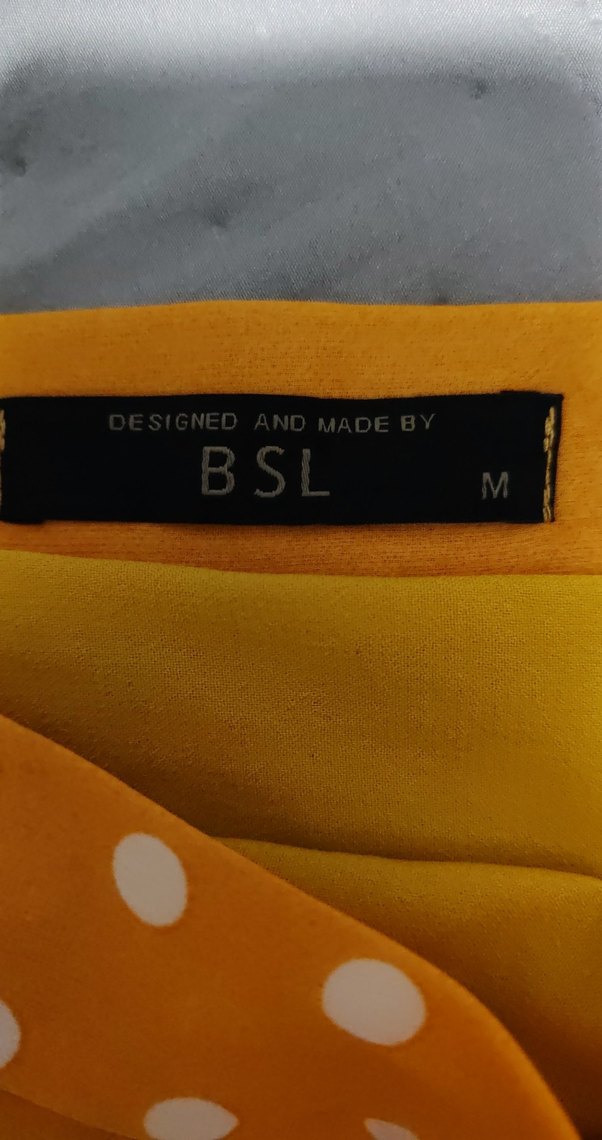 Sarı Puantiyeli Uzun Hamile Eteği - Görsel 4