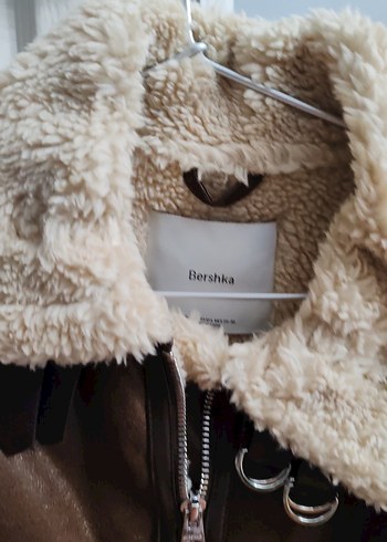 Kürk Detaylı Kahverengi Deri Kolsuz Ceket - Görsel 4