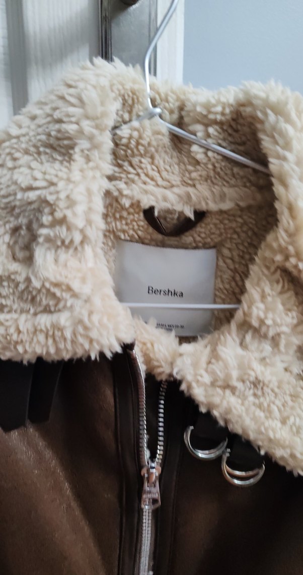 Kürk Detaylı Kahverengi Deri Kolsuz Ceket - Görsel 4