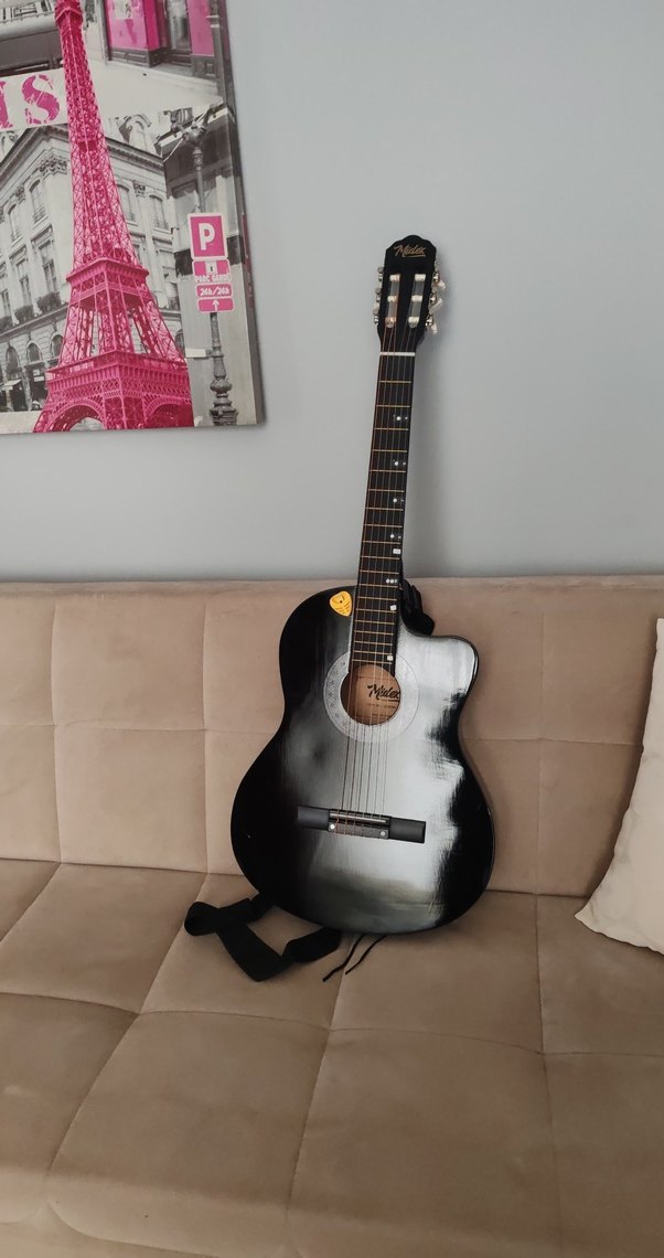 Siyah Klasik Gitar - Görsel 3