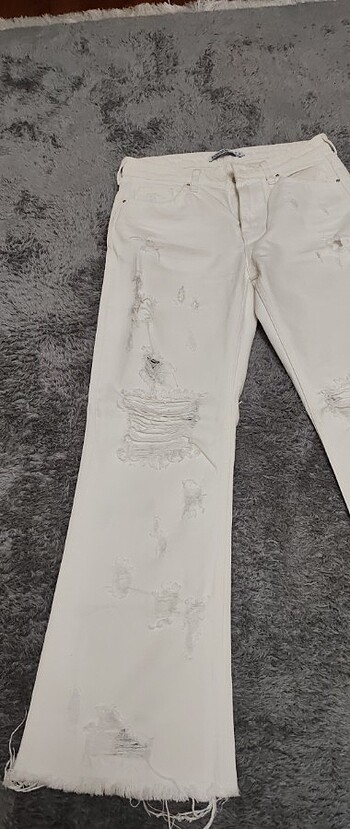 36 Beden beyaz Renk Kot pantolon şık ve güzel 