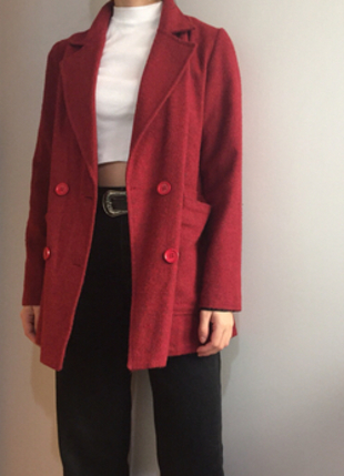 Yün karışımlı blazer ceket