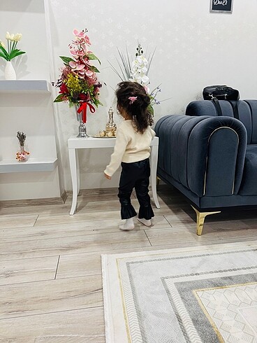 18-24 Ay Beden Bebek deri pantolon