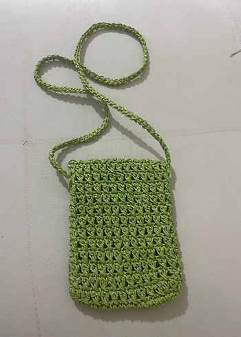 Yeşil Örgü Kadın Çapraz Çanta - Görsel 3