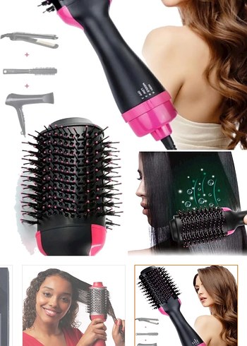 Pembe Saç Şekillendirici Fırça - Görsel 2