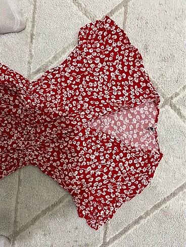 Kırmızı yazlık elbise - Görsel 5