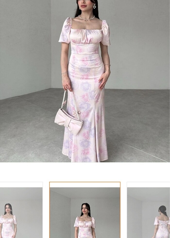 Saten elbise - Görsel 3