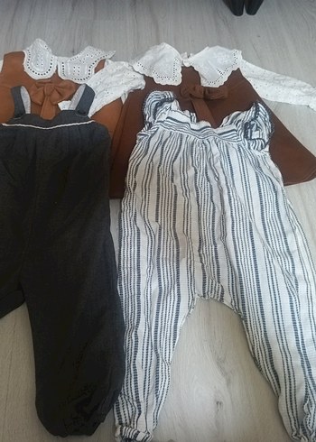 1 Yaş Beden çeşitli Renk ikiz bebek takım