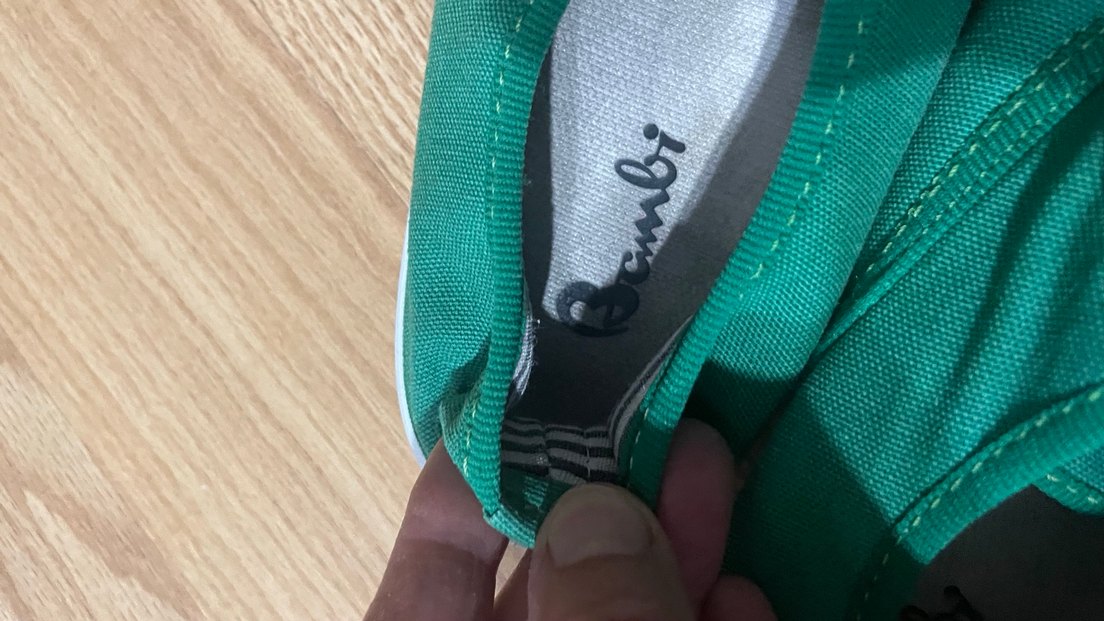 Kadın Parlak Yeşil Spor Ayakkabı Velcro - Görsel 2