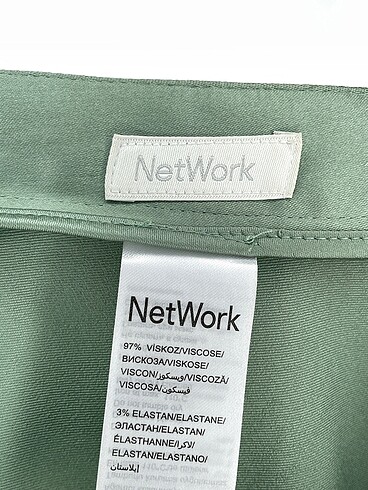 36 Beden yeşil Renk Network Midi Etek %70 İndirimli.