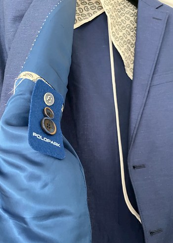 Mavi Modern Klasik Erkek Takım Elbise - Görsel 2