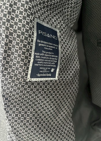 Gri Düğmeli Erkek Takım Elbise Ceket - Görsel 3