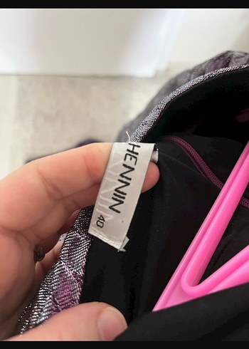 Uzun Mor Gotik Bağcıklı Kadın Elbise 38/40/42 beden uyumlu - Görsel 4