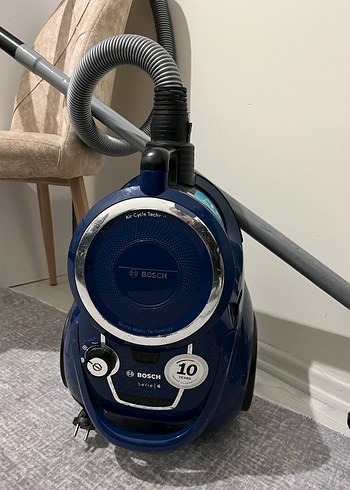 Mavi ve Gri Elektrikli Süpürge - Görsel 2