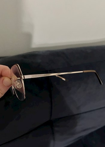 Bej Şeffaf Kadın Gözlüğü Minimalist Tasarım - Görsel 3