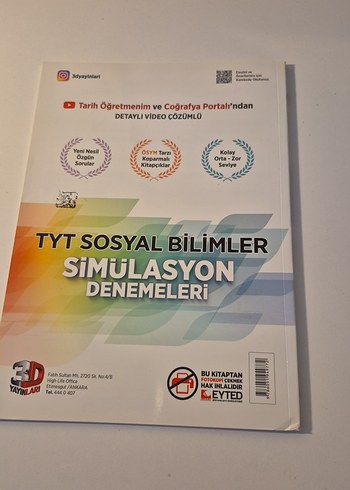 TYT Sosyal Bilimler Simülasyon Denemeleri Kitabı