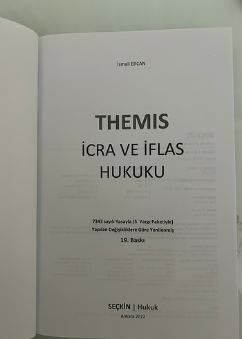 THEMIS 2022 İcra ve İflas Hukuku Kitabı