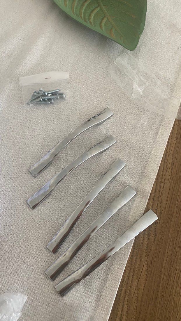 Gri Metal Çekmece dolap kulbu - Görsel 2