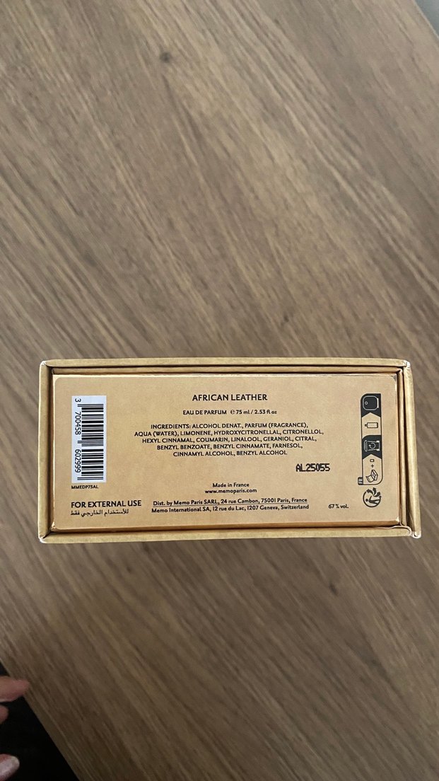 African Leather Erkek Parfüm kutusu - Görsel 2