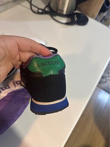 38 Beden siyah Renk Lacoste spor ayakkabı
