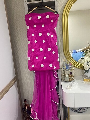 Strapless mini abiye