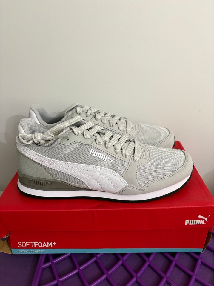 Puma ST Runner v3 Mesh Gri erkek Spor Ayakkabı - Görsel 3