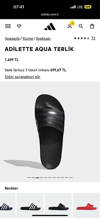 Adidas Adilette Aqua terlik