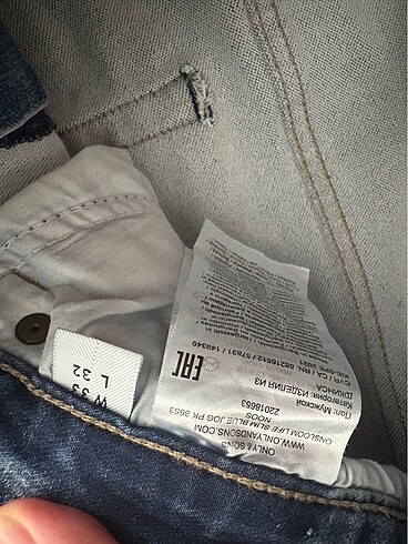 33 Beden mavi Renk Only&Sons erkek kot pantolon