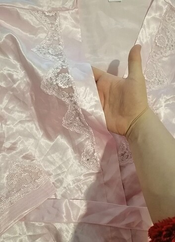 Saten gecelik takımı Pijama takımı  - Görsel 2