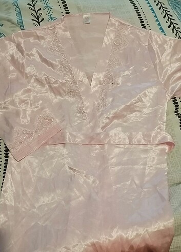 Saten gecelik takımı Pijama takımı  - Görsel 3