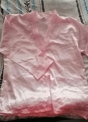 Saten gecelik takımı Pijama takımı  - Görsel 5