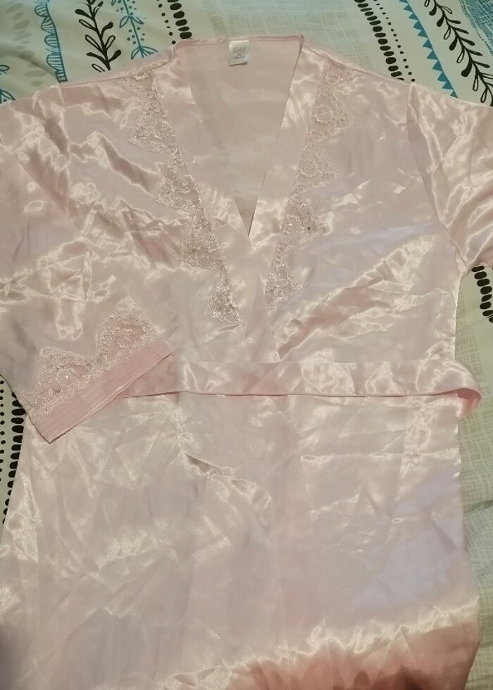 Saten gecelik takımı Pijama takımı  - Görsel 3