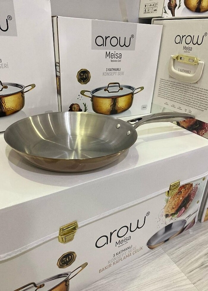 Arow çelik tencere seti - Görsel 3