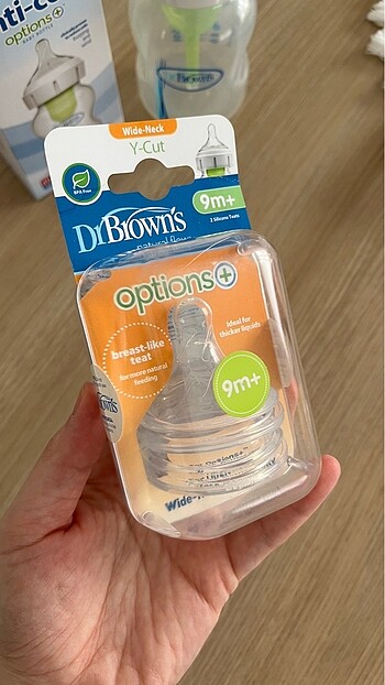 DR.BROWNS ANTİ-KOLİK BİBERON + 9 AY YEDEK BAŞLIK - Görsel 8