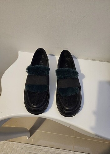 40 Beden siyah Renk Twist loafer ayakkabi