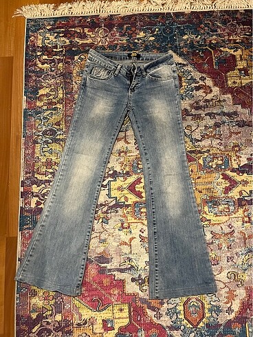 düşük bel flare jean