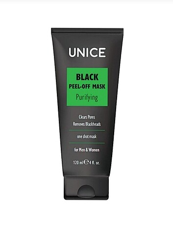 UNİCE Siyah Maske Kadın & Erkek 120ml