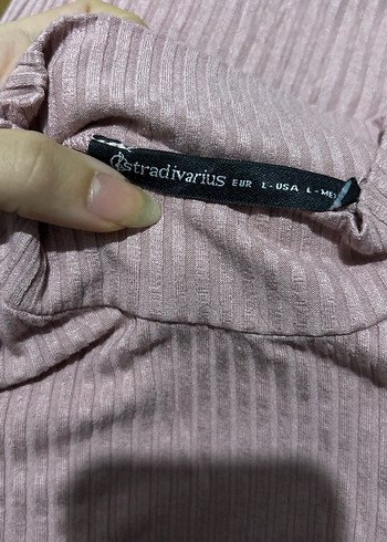 Stradivarius Bej Kadın Boğazlı Triko Kazak