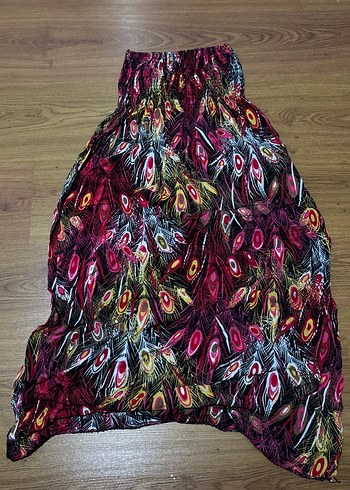 Renkli Batik Desenli Bol Bohem Etek