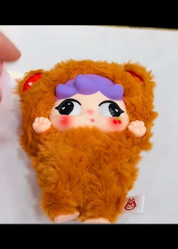 Mıgo Sneaky Renkli Kahverengi Peluş Oyuncak Bebek