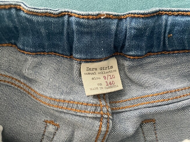 10 Yaş Beden Zara jeans şort