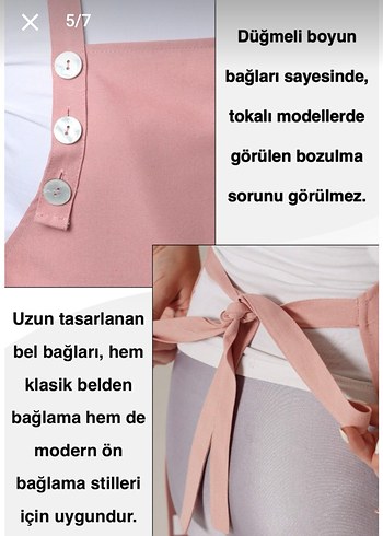 Pembe Pastel Mutfak Önlüğü - Görsel 5